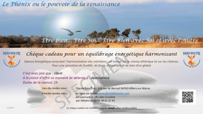 Cheque equilibrage energetique harmonisant specimen 1