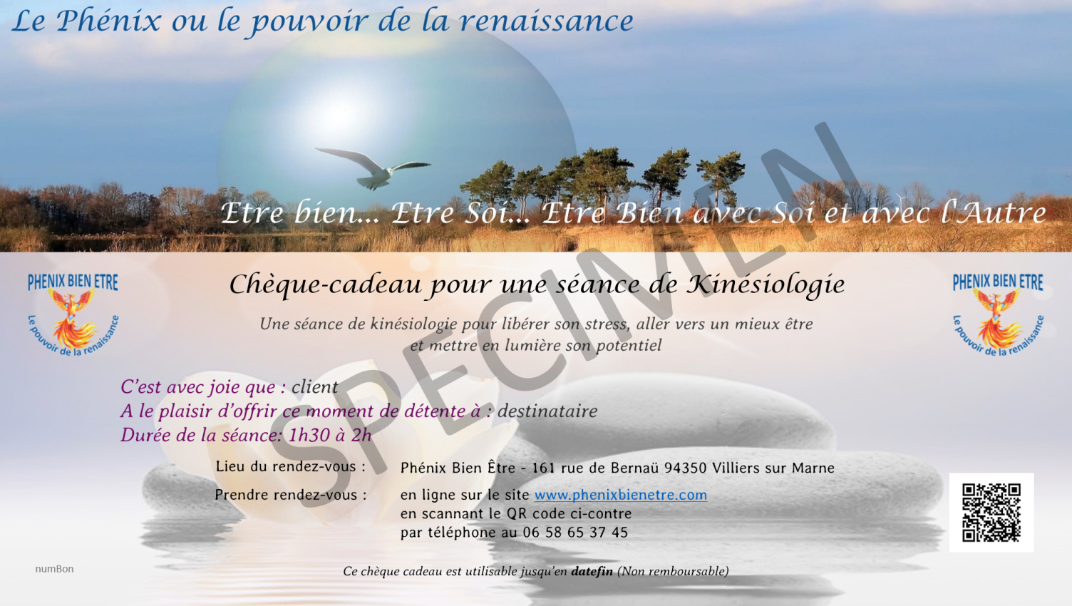 Chèque cadeau séance de kinésiologie